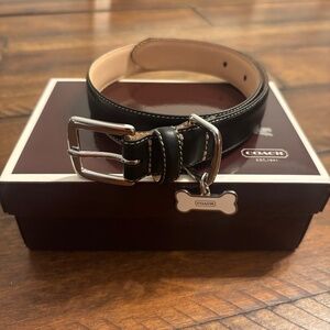 Coach Dog Collar - Black size Large